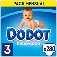 Los mejores  - DODOT Bebé-Seco - Pañales Talla 3- 280 Pañales- El Unico Pañal Con Canales De Aire- 6-10kg